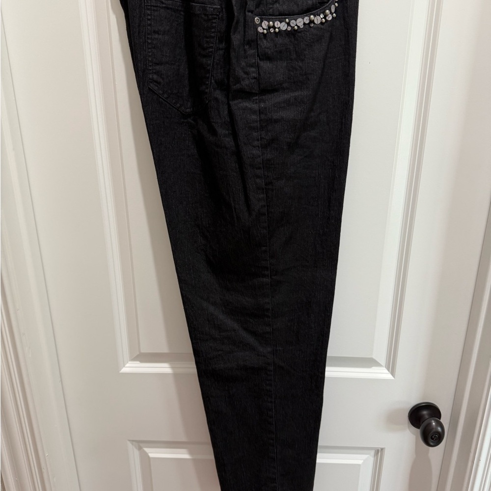 MAKE AN OFFER! Ruby Rd Black Jean Jacket and Pant Set - Picture 5 of 6